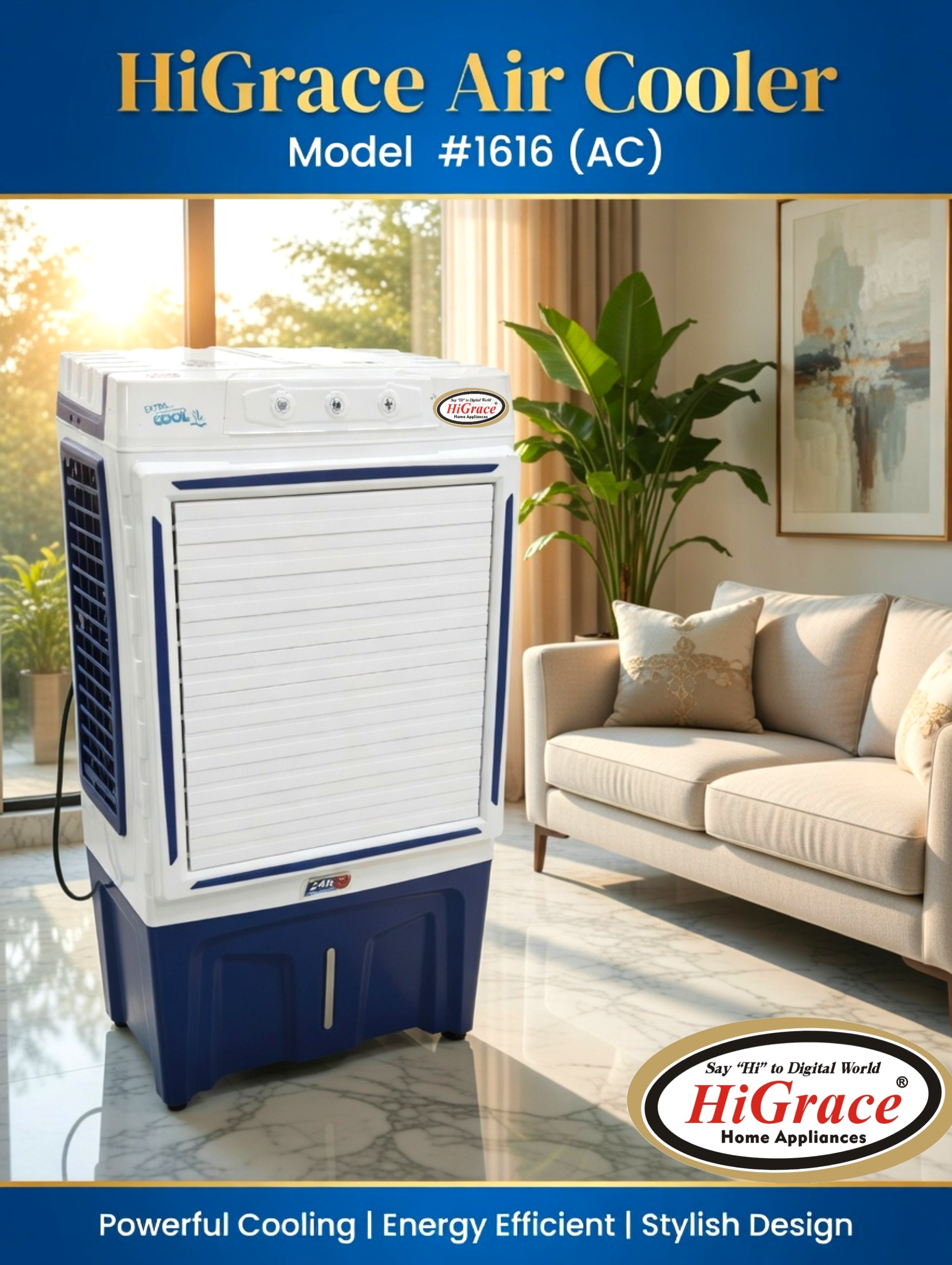 HiGrace Air Cooler Model # 1616 (AC) - HiGrace Home Appliances