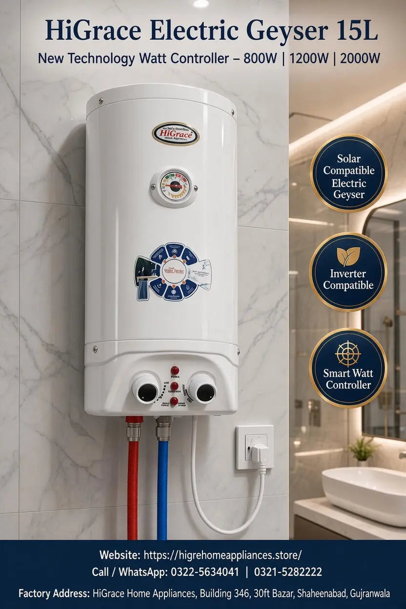 HiGrace Solar Electric Geyser 15L HiGrace Home Appliances